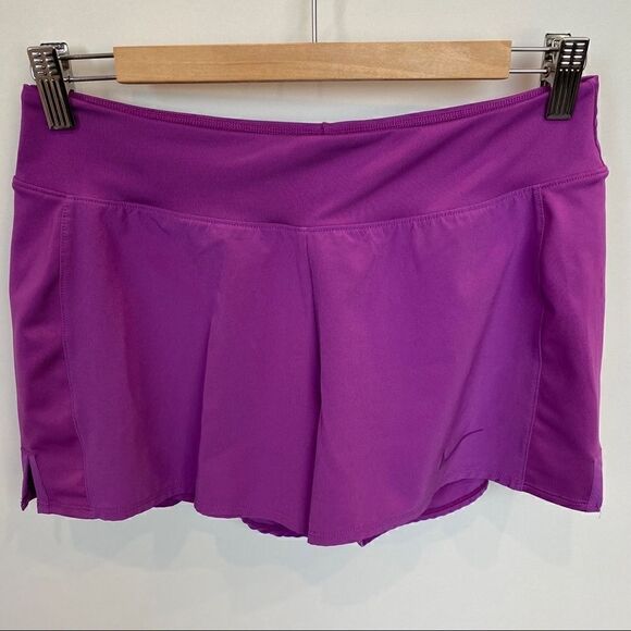 Nike Dri Fit Women’s Purple Short - Picture 1 of 7